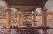 Alfred Sisley Under the Bridge at Hampton Court USA oil painting artist